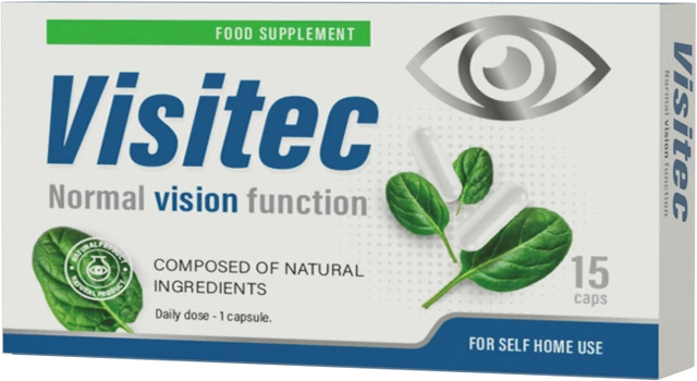 Envase de Visitec, el remedio innovador para la recuperación de la visión